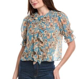 Cabi Printed Cherish Top
